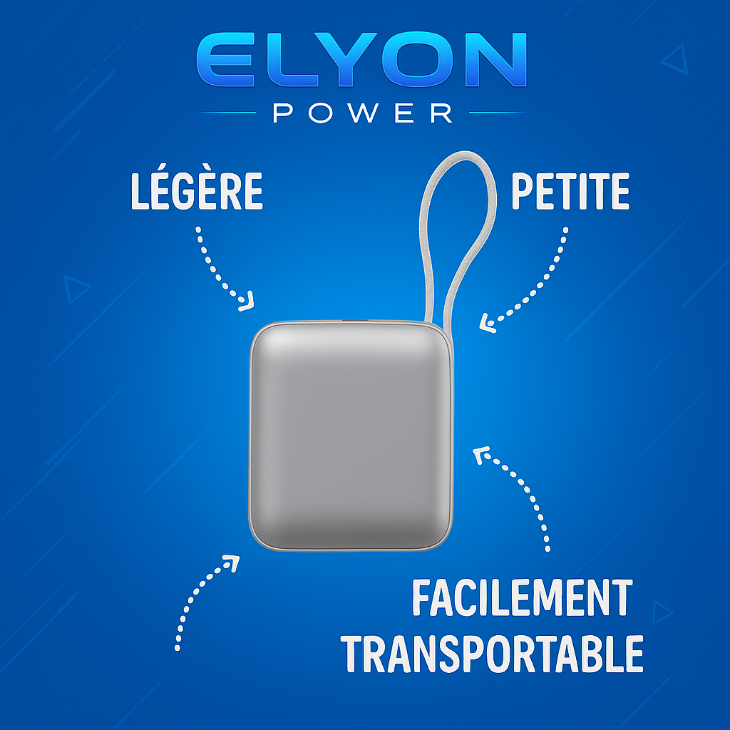 Batterie Externe Elyon Power 120W – 14 000 mAh