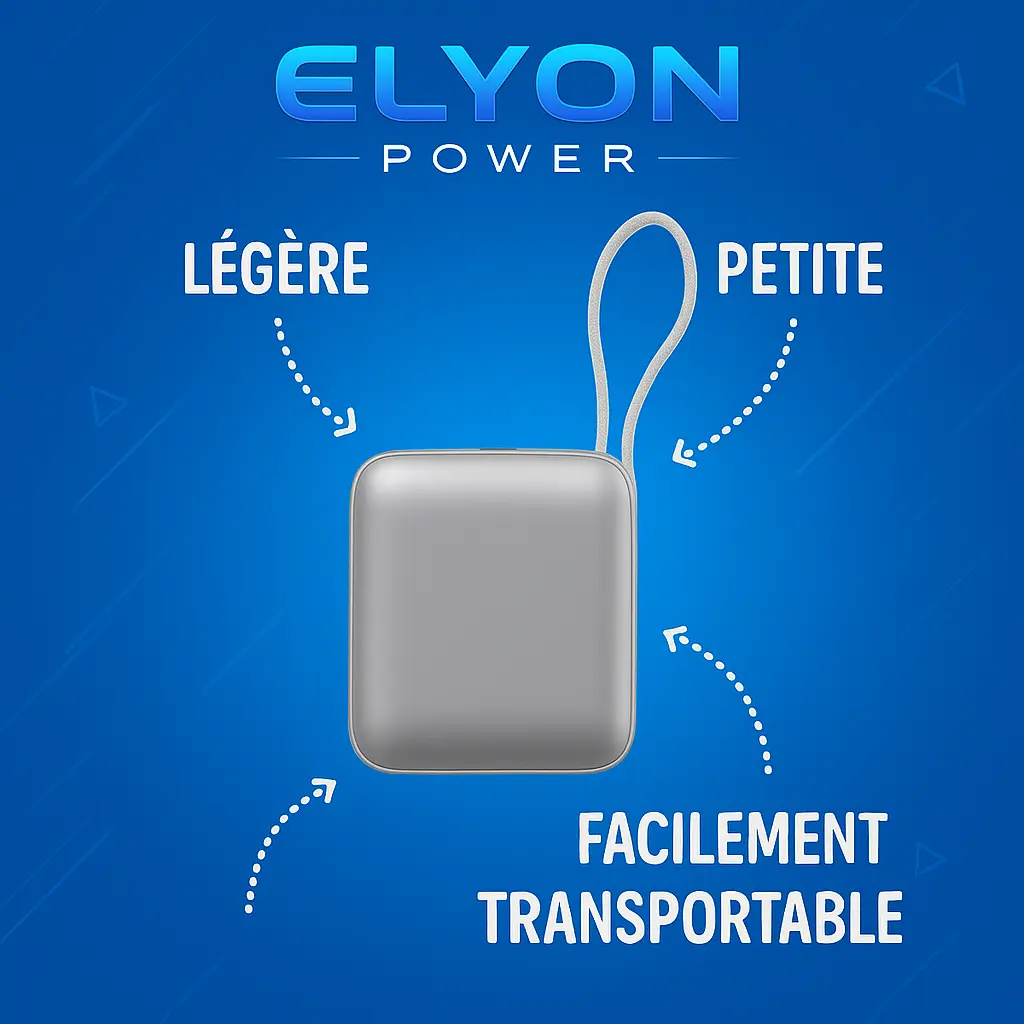 Batterie Externe Elyon Power 120W - Puissance de 14 000 mAh
